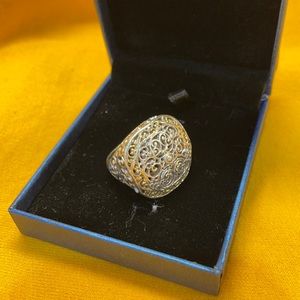 Large sterling silver ring